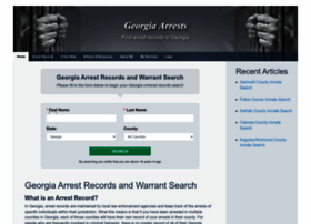 Georgiaarrests.org thumbnail