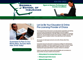 Georgiaschoolofinsurance.com thumbnail