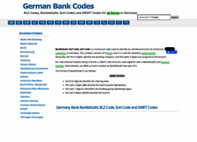 Germanbankcodes.com thumbnail