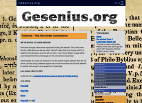 Gesenius.org thumbnail