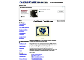 Getbirthcertificates.com thumbnail