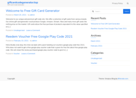 Giftcardcodegenerator.top thumbnail