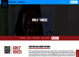 Girlsvoices.greatergood.org thumbnail