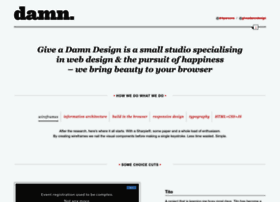 Giveadamndesign.com thumbnail
