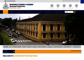 Goaprintingpress.gov.in thumbnail Goaprintingpress.gov.in thumbnail