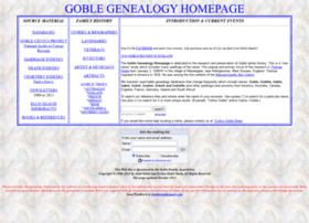 Goblegenealogy.com thumbnail