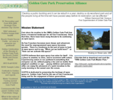 Goldengateparkpreservation.org thumbnail