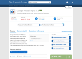 Google-nepali-input.software.informer.com thumbnail