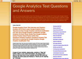Googleanalyticstestquestionanswer.blogspot.in thumbnail