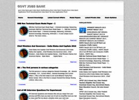 Govtjobsbank.blogspot.in thumbnail