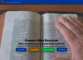 Graemebibleresources.com thumbnail