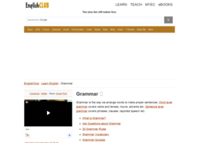 Grammar.englishclub.com thumbnail