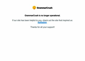 Grammarcrush.com thumbnail Grammarcrush.com thumbnail