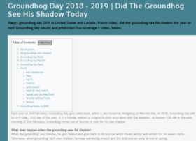 Groundhogday2018shadow.info thumbnail