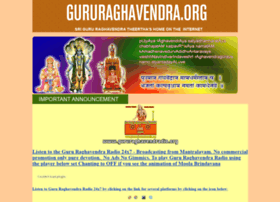 Gururaghavendra.org thumbnail