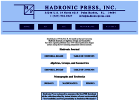 Hadronicpress.com thumbnail