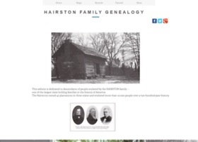 Hairstonfamilygenealogy.com thumbnail