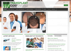 Hairtransplantcost.com thumbnail