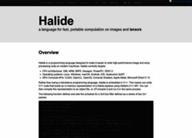 Halide-lang.org thumbnail