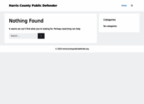 Harriscountypublicdefender.org thumbnail