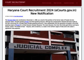Haryana.courtrecruitment.com thumbnail