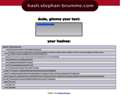 Hash.stephan-brumme.com thumbnail