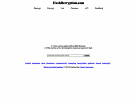 Hashdecryption.com thumbnail