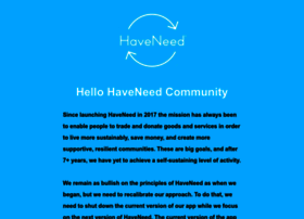 Haveneed.org thumbnail