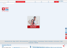 Hdfclifeinsurance.com thumbnail