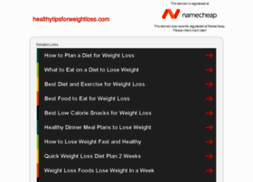Healthytipsforweightloss.com thumbnail