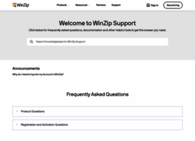 Help.winzip.com thumbnail