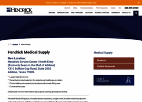 Hendrickmedicalsupply.com thumbnail