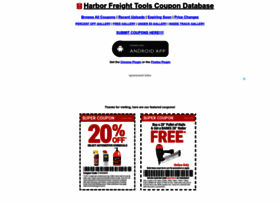 Hfqpdb Com At Wi Harbor Freight Tools Coupon Database Free Coupons 25 Percent Off