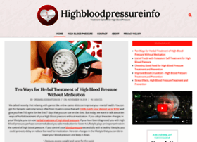 Highbloodpressureinfo.org thumbnail