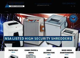 Highsecuritypapershredders.com thumbnail