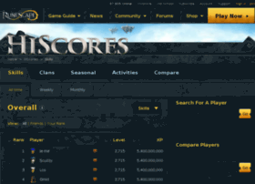 Hiscore.runescape.com thumbnail
