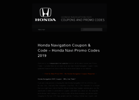 Hondanavigationcoupon.com thumbnail