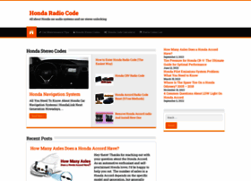 Hondaradiocode.net thumbnail