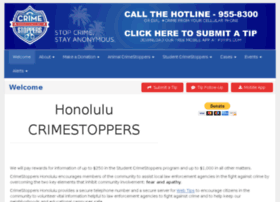 Honolulucrimestoppers.org thumbnail