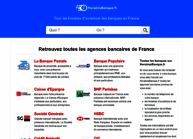 Horairesbanque.fr thumbnail