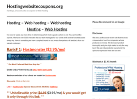 Hostingwebsitecoupons.com thumbnail
