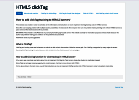 Html5clicktag.com thumbnail