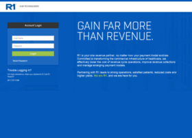 hub.r1rcm.com at WI. R1 Hub Technologies 2.0 - 14 Login