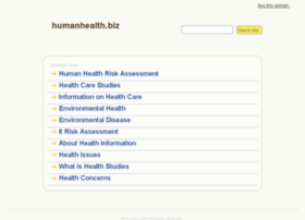 Humanhealth.biz thumbnail