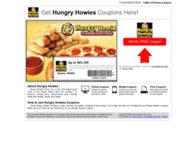 Hungryhowies.couponrocker.com thumbnail