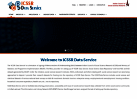 Icssrdataservice.in thumbnail