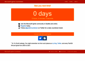 Ignitecountdown.com thumbnail