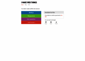 Imakewebthings.com thumbnail