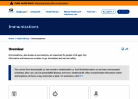 Immunizebc.ca thumbnail