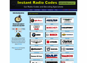 Instant-radio-codes.com thumbnail
